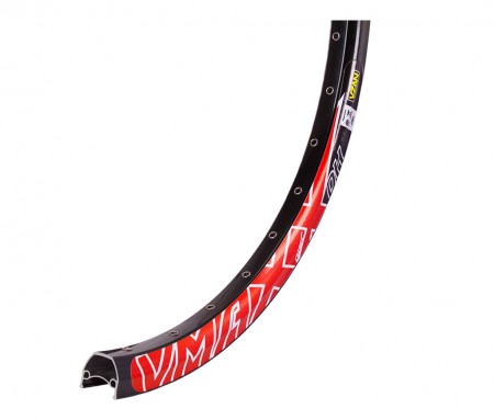 Aro Aero Vzan 26 Vmaxx 36 Furos para Freio a Disco Preto e Vermelho