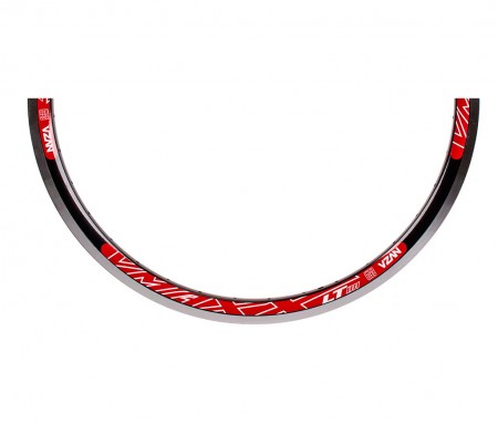 Aro Aero Vzan 26 Vmaxx 36 Furos para Freio V-brake Preto e Vermelho