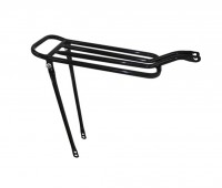 Bagageiro Aro 26 Tubular Dobrável Preto