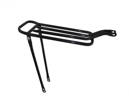 Bagageiro Aro 26 Tubular Dobrável Preto