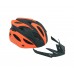 Capacete GTA MTB Preto e Laranja com Sinalizador