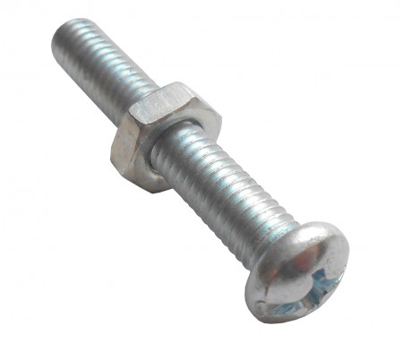 Parafuso 10/32 x 1.1/2 com Porca para Paralama Traseiro