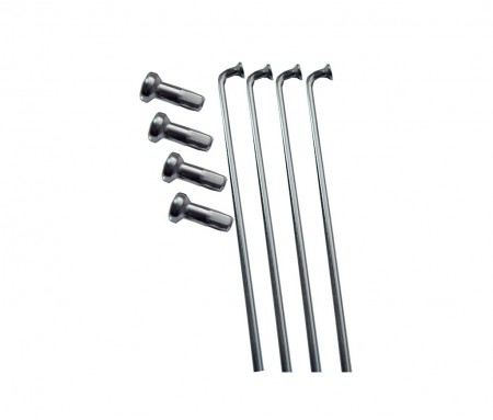 Raio Fino em Inox 2.0 x 290 mm Prata com Niple