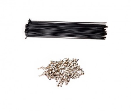 Raio Fino em Inox 2.0 x 290 mm Preto com Niple